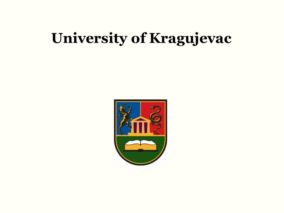 University of Kragujevac Serbia